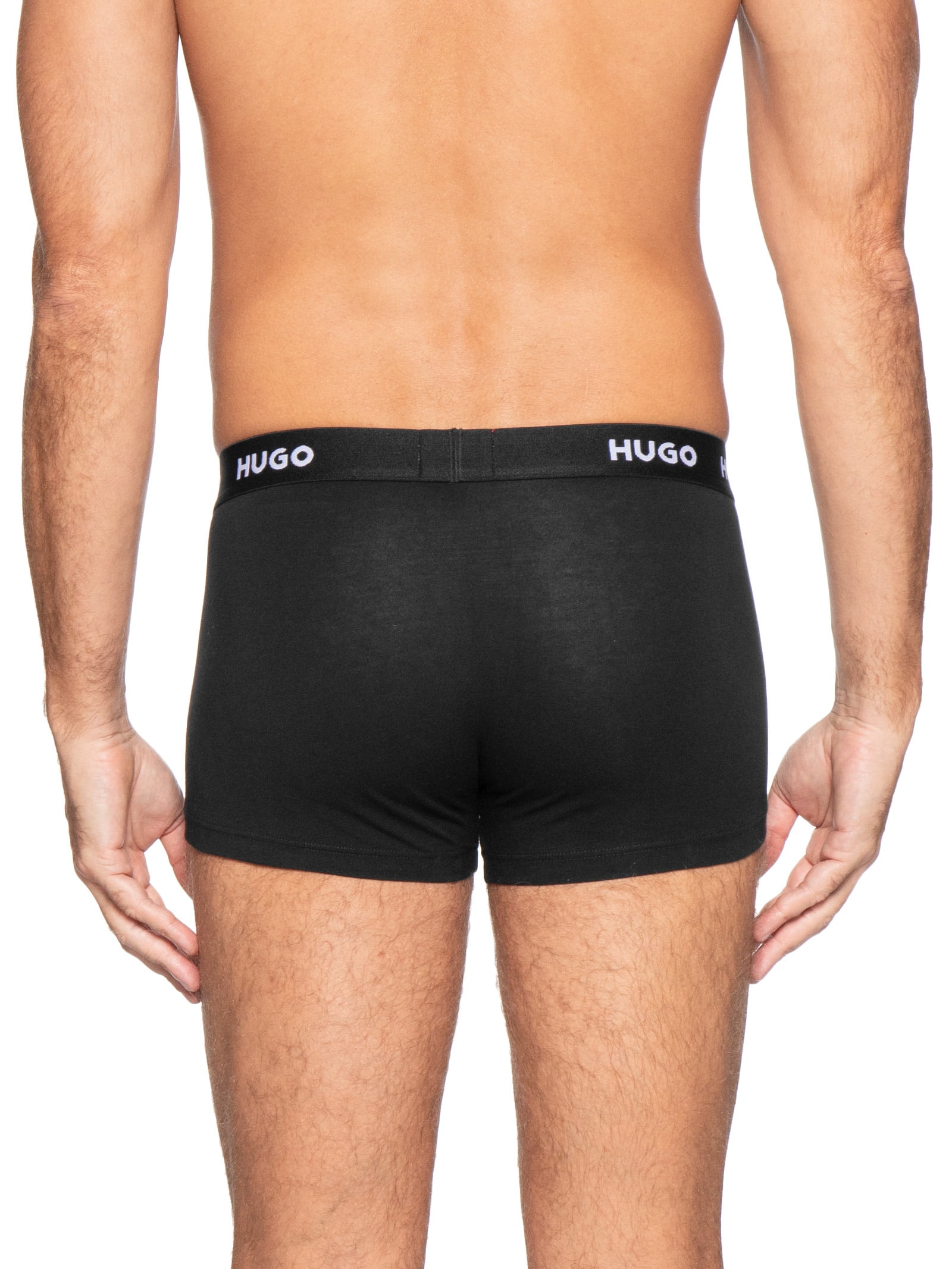 Kit De Cuecas Trunk Triplet Pack Cinza Hugo