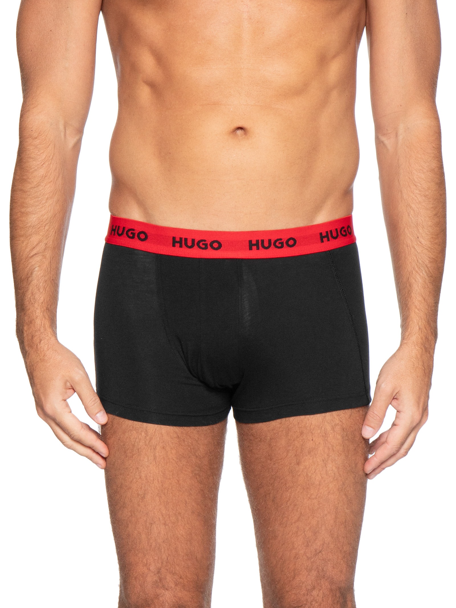 Kit De Cuecas Trunk Triplet Pack Cinza Hugo