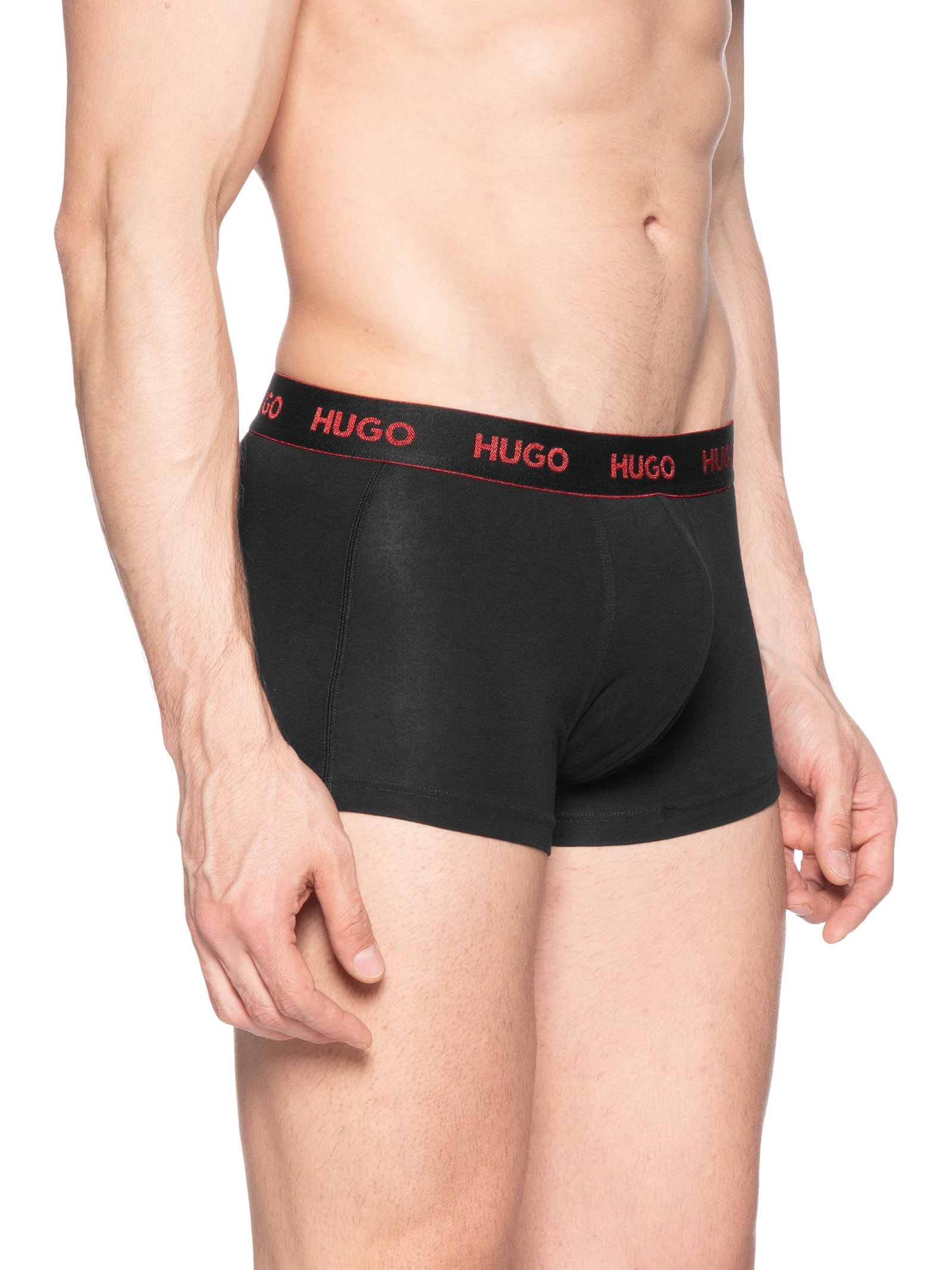 Kit De Cuecas Trunk Triplet Vermelho Hugo