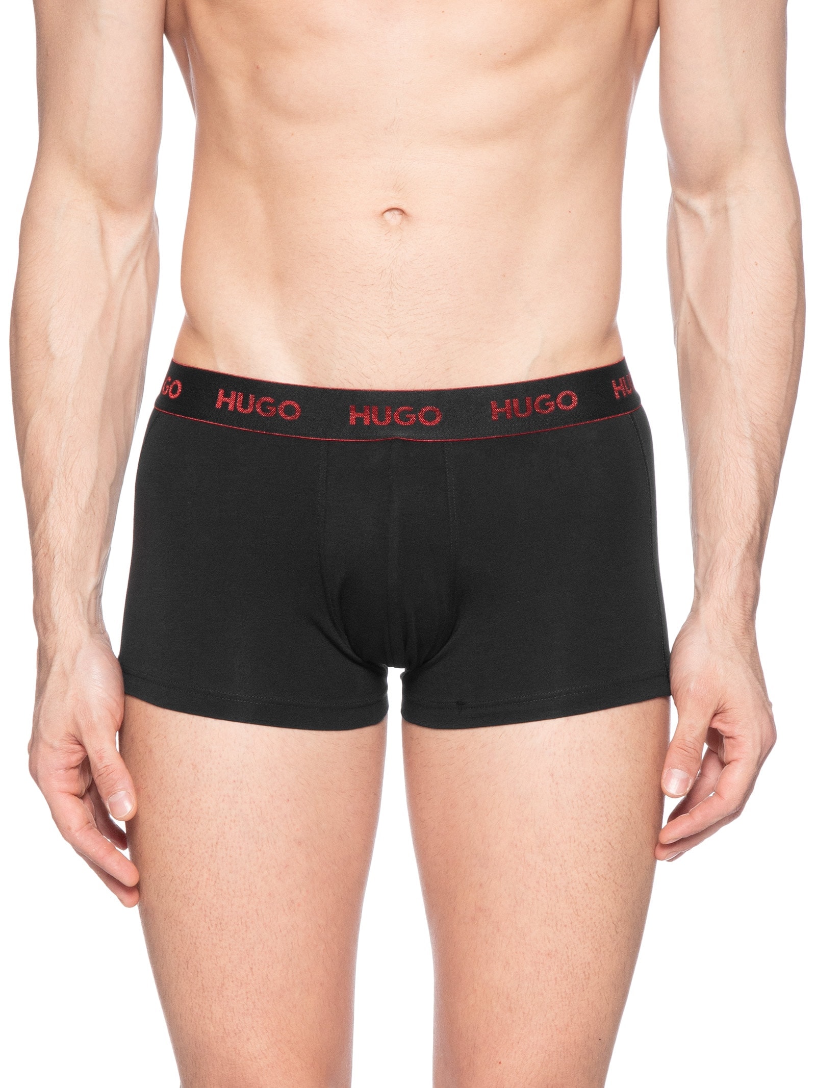 Kit De Cuecas Trunk Triplet Vermelho Hugo