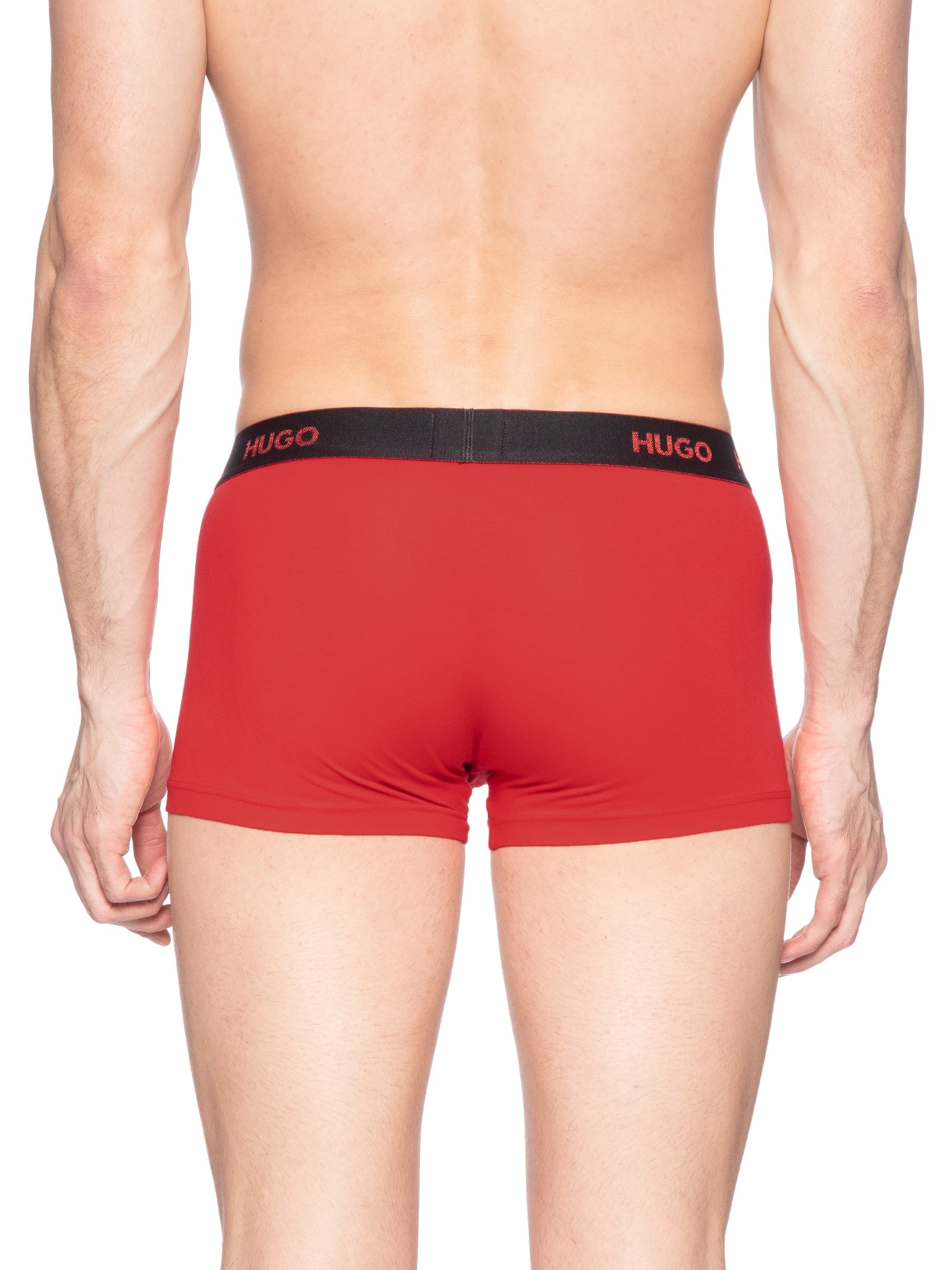 Kit De Cuecas Trunk Triplet Vermelho Hugo