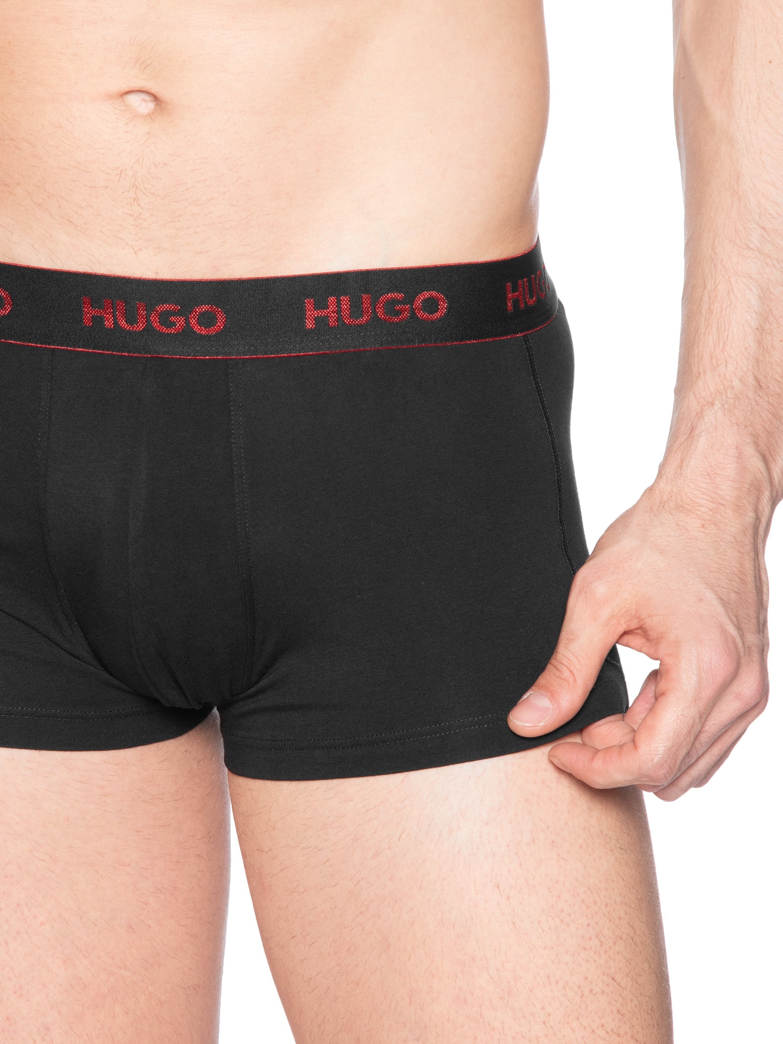 Kit De Cuecas Trunk Triplet Vermelho Hugo