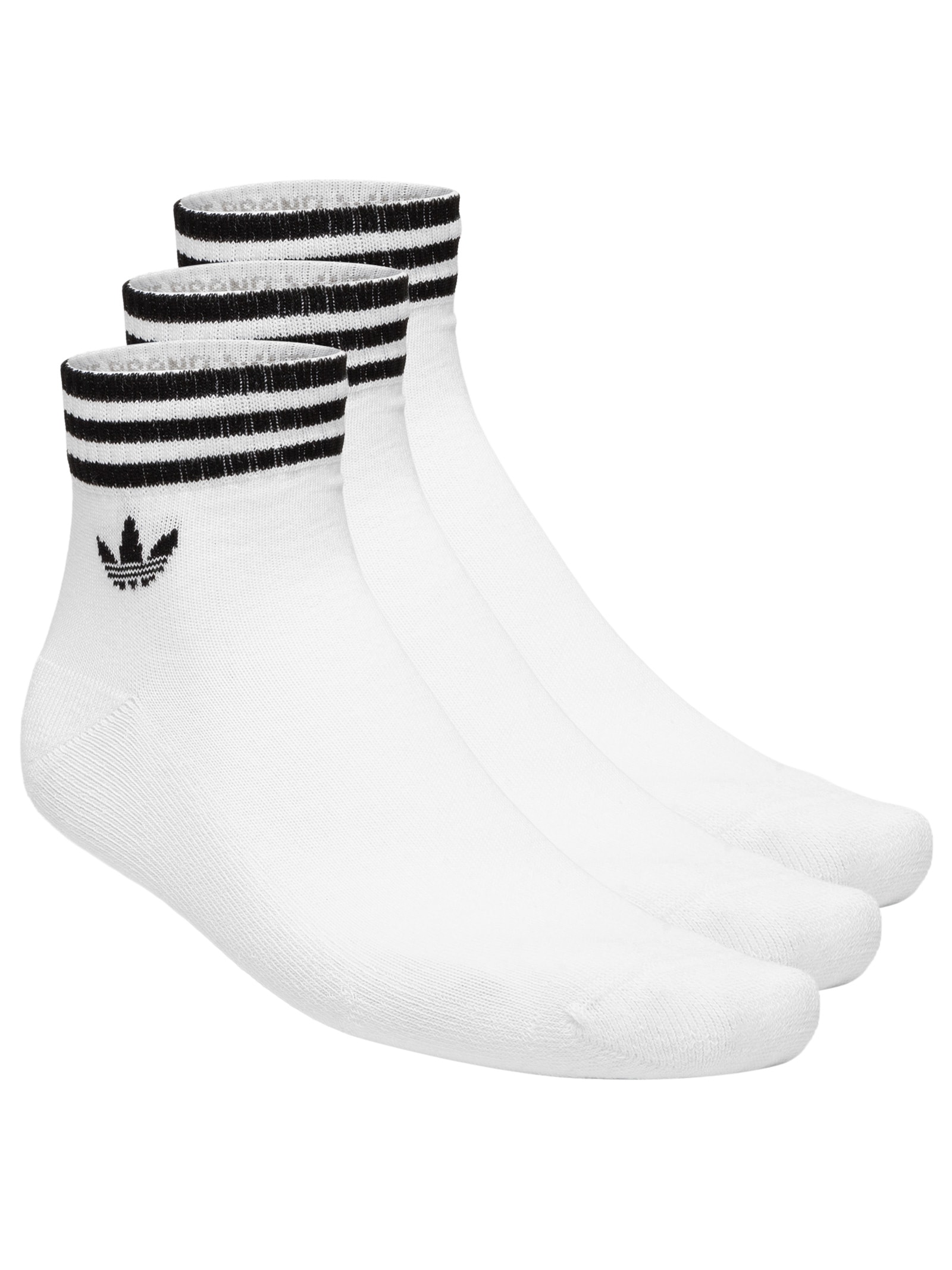 Kit De Meia Feminina Ank Sck 3 Peças Branco Adidas Originals
