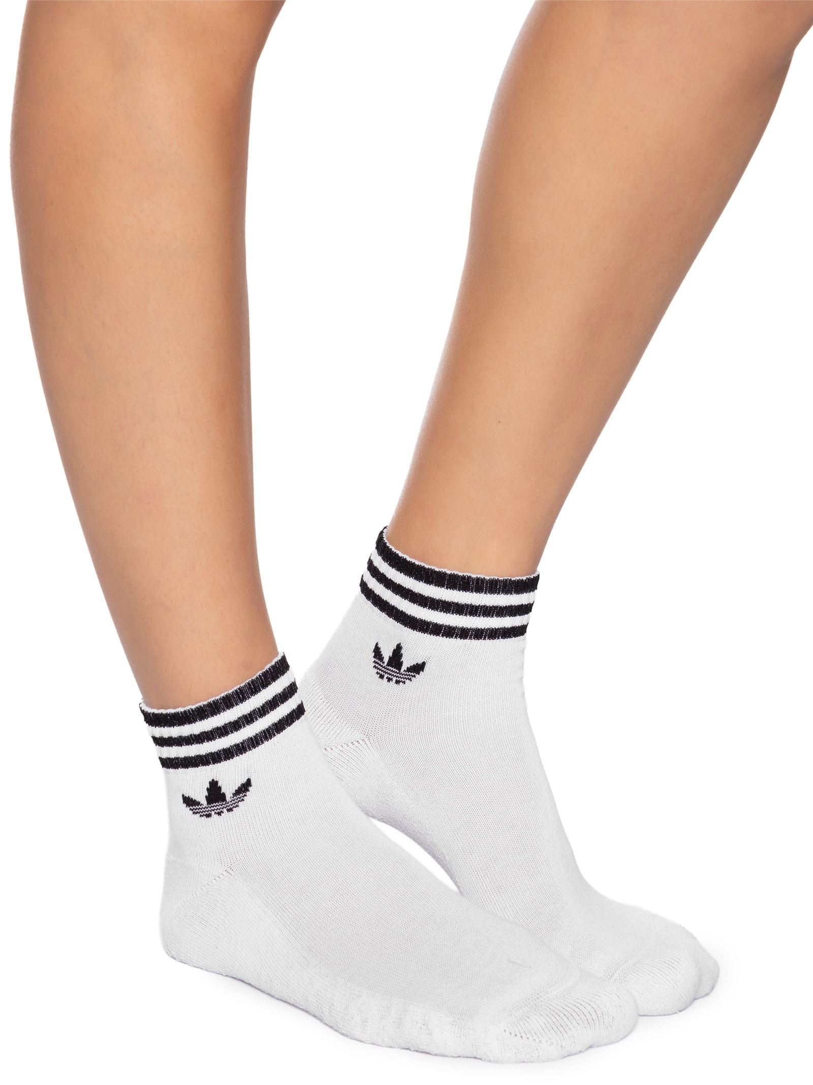 Kit De Meia Feminina Ank Sck 3 Peças Branco Adidas Originals