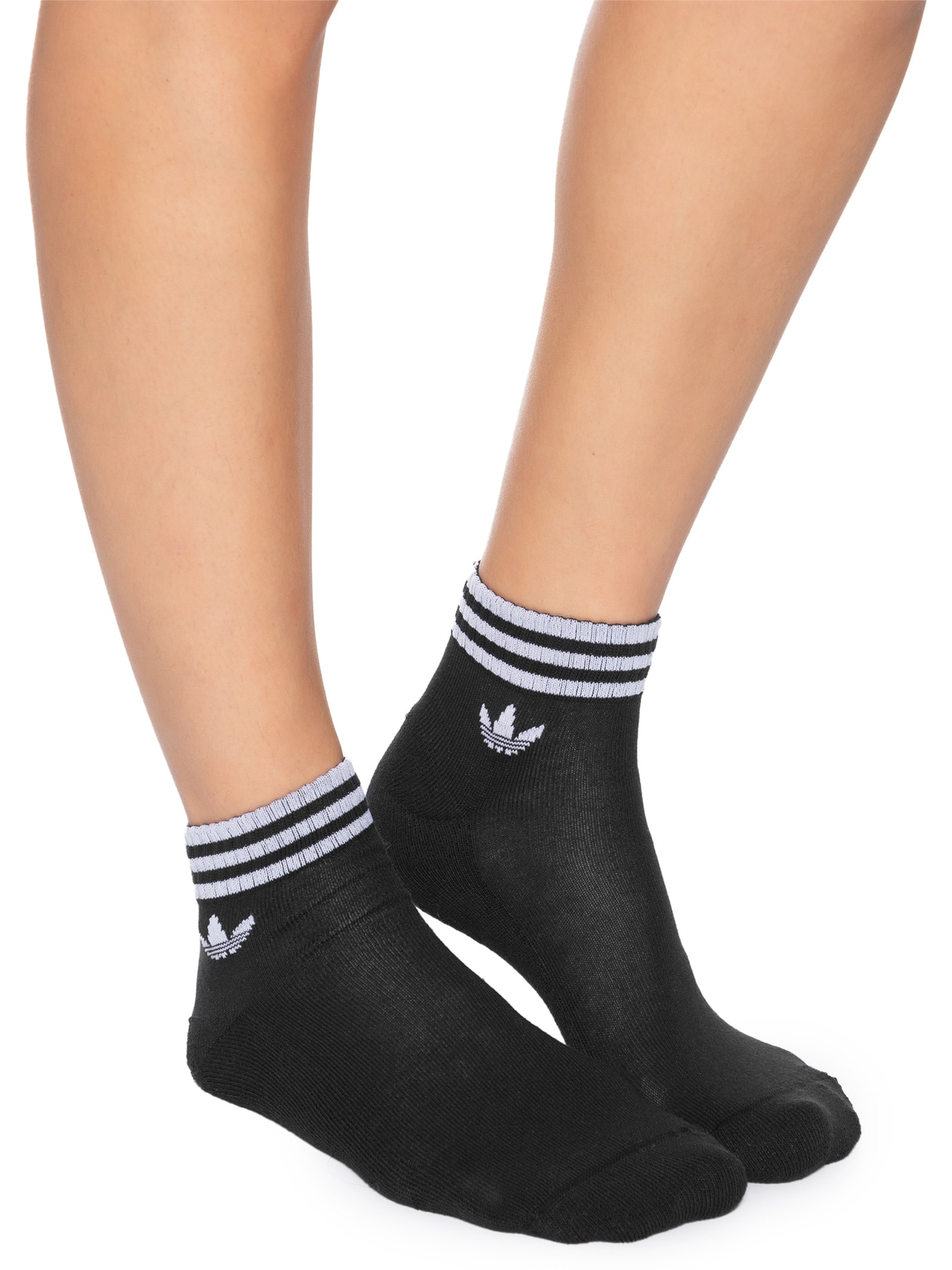 Kit De Meia Feminina Ank Sck 3 Peças Preto Adidas Originals