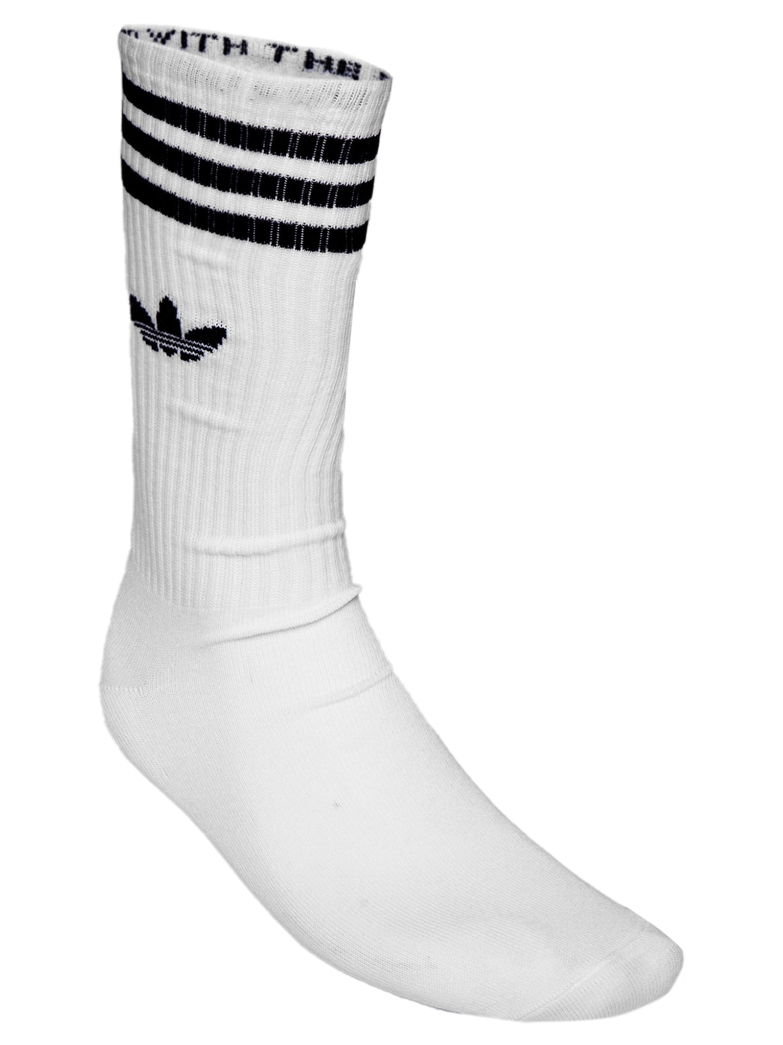 Kit De Meia Feminina Crew Solid Branco Adidas Originals