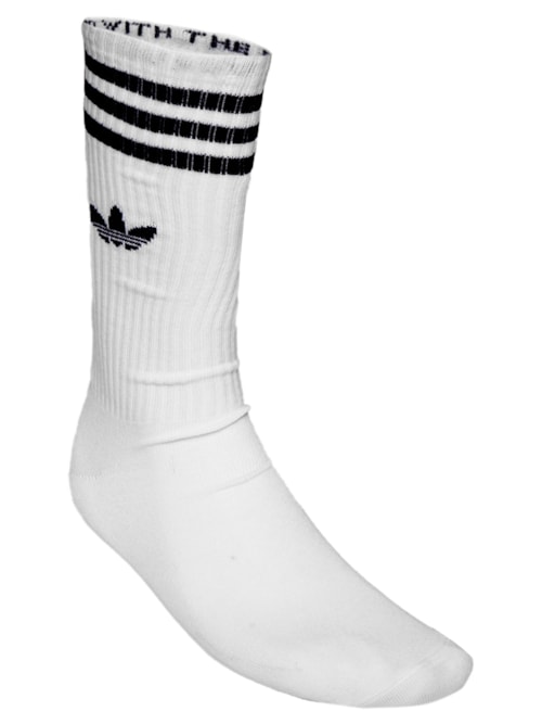 Kit De Meia Feminina Crew Solid – Branco