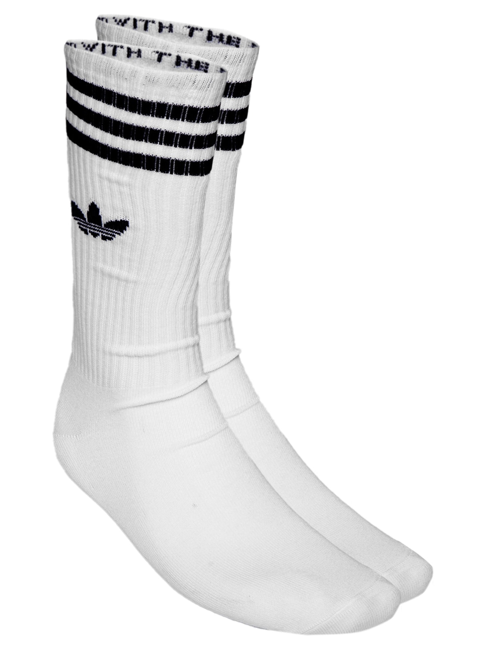 Kit De Meia Feminina Crew Solid Branco Adidas Originals