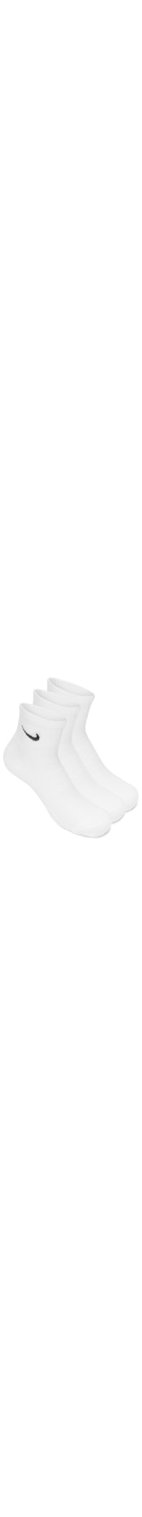 Kit De Meia Feminina Everyday Cush Ankle 3 Pares - Branco
