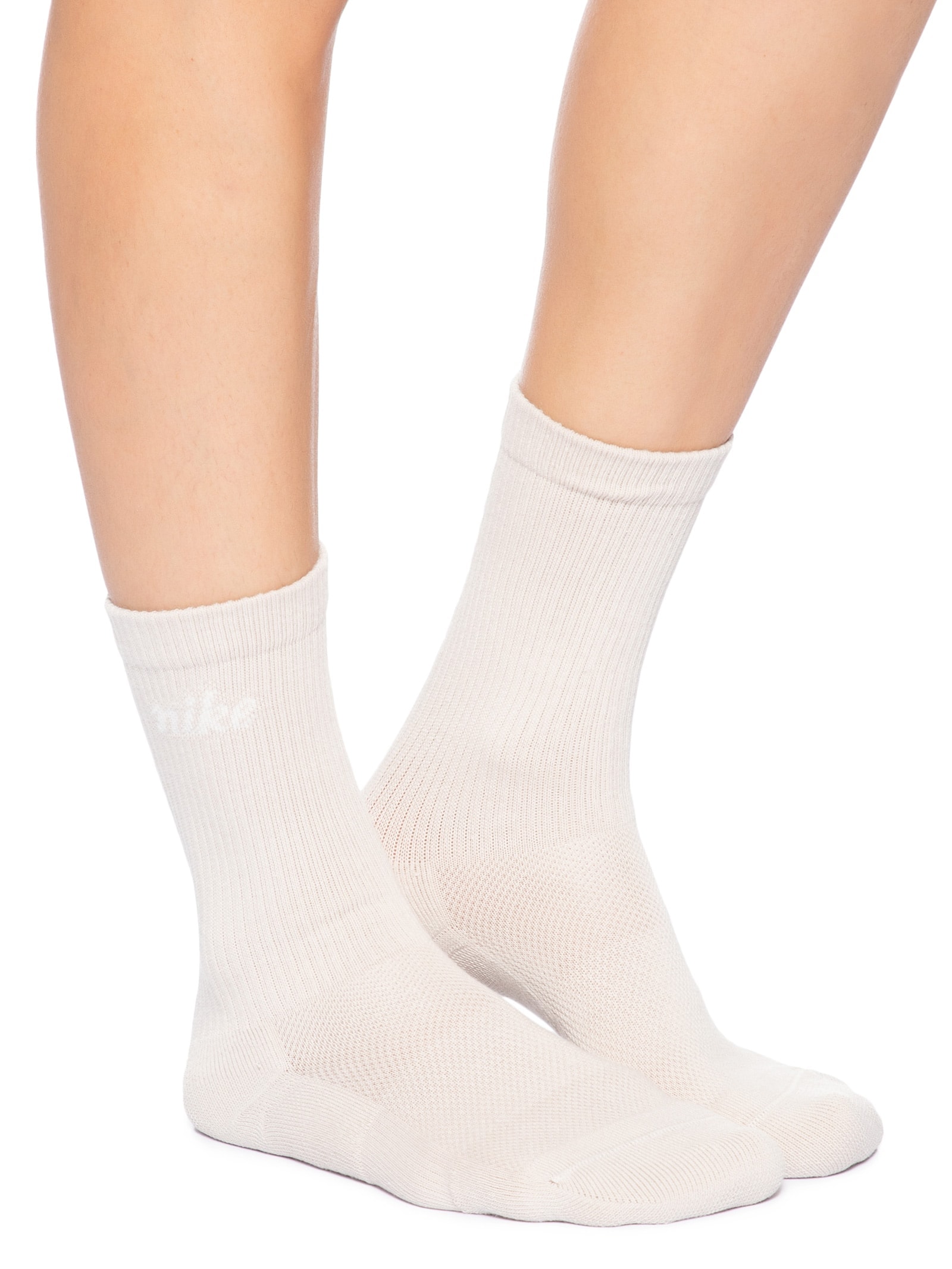 Kit De Meia Feminino 3 Pares Crew Bege Nike