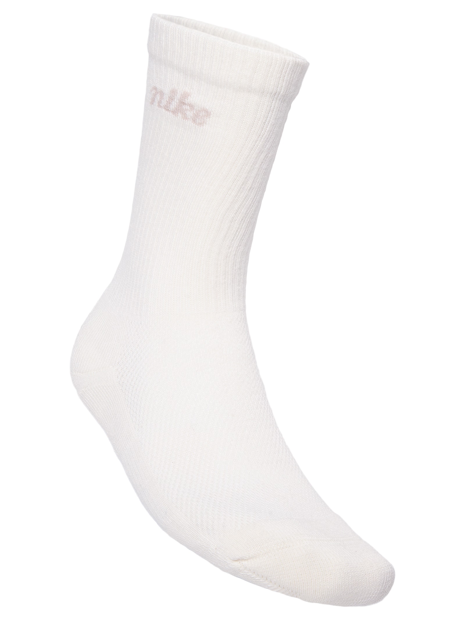 Kit De Meia Feminino 3 Pares Crew Bege Nike