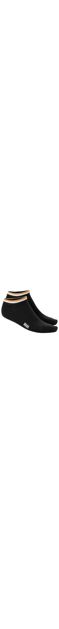 Kit De Meia Masculina 2 Pares As Uni Stripe - Preto