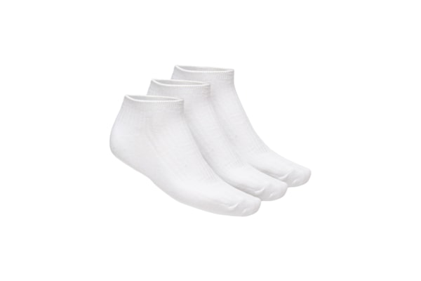 Kit De Meia Masculina Cano Baixo 3 Peças - Branco