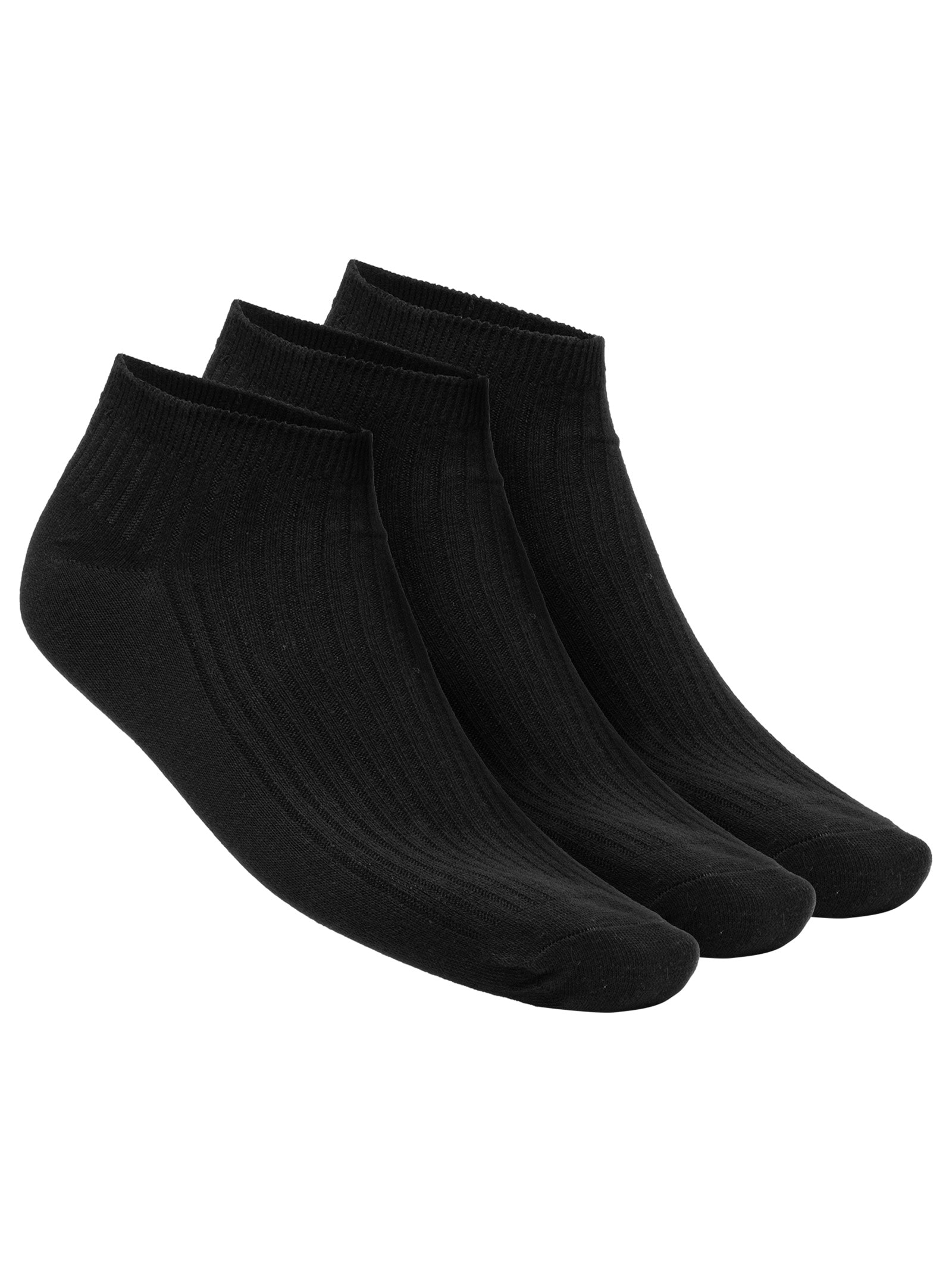 Kit De Meia Masculina Cano Baixo 3 Peças Preto Basiq Men