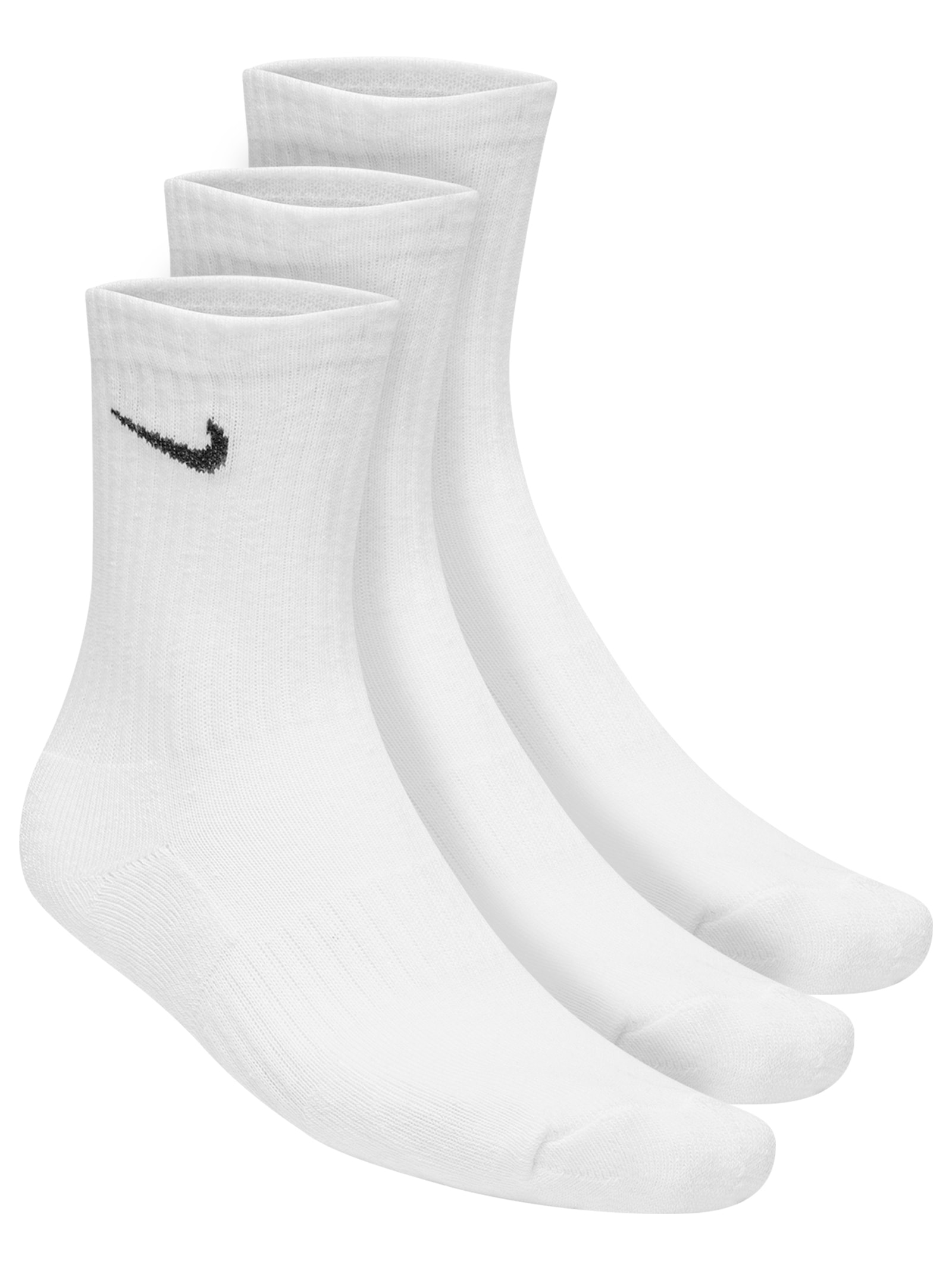 Kit De Meia Masculina Everyday Cush Crew 3 Pares Branco Nike