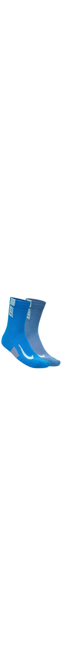 Kit De Meia Masculina Multiplier Crew 2 Pares - Azul