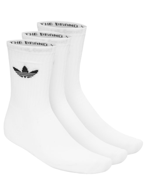 Kit De Meia Masculina Tre Crw 3 Pares – Branco