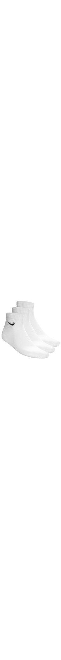 Kit de Meia Unissex Nk Ed Ltwt Ankle 3 Pares 132 - Branco Nike