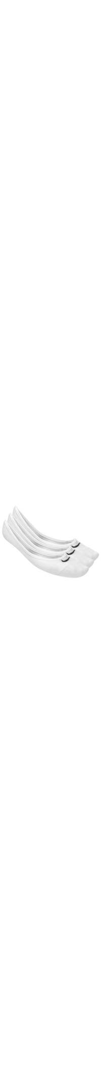 Kit de Meias Feminino 3 Pares Lightweight Footi - Branco