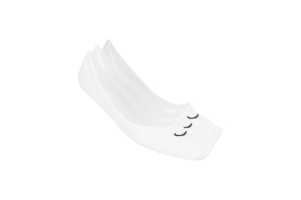 Kit de Meias Feminino 3 Pares Lightweight Footi - Branco