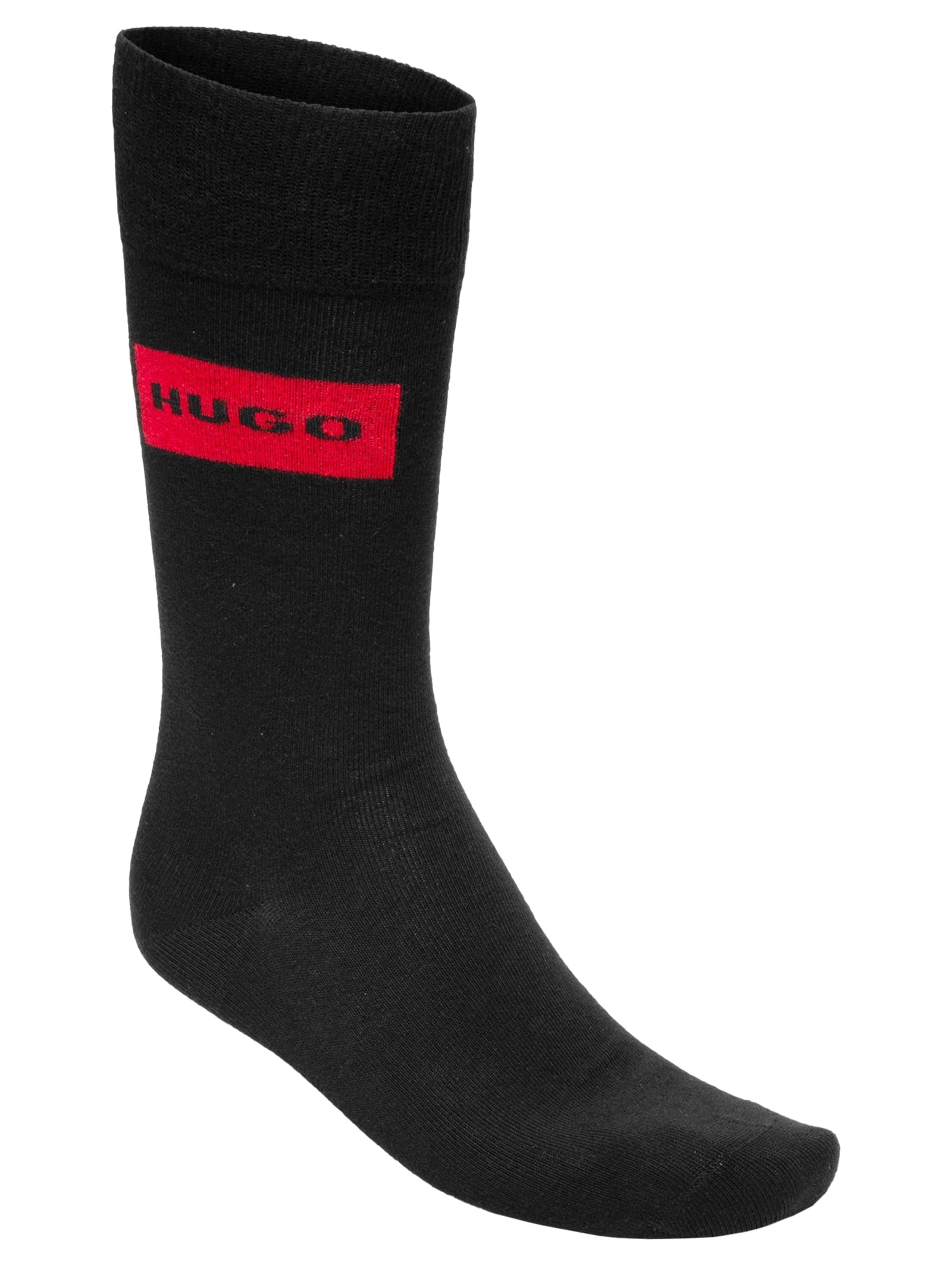 Kit De Meias Masculinas 2 Peças Red Label Preto Hugo