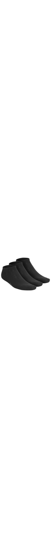 Kit De Meias Masculinas 3 Pares - Preto