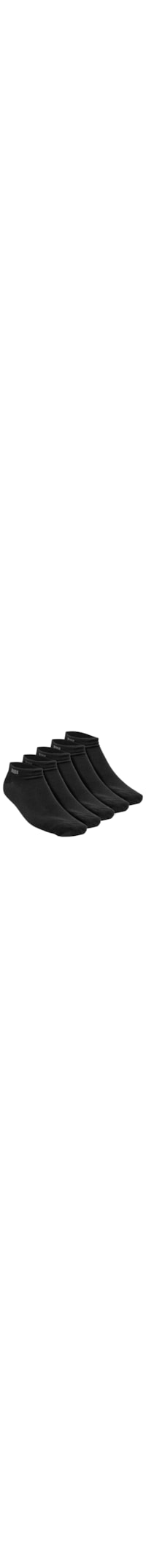 Kit De Meias Masculinas 5 Pares - Preto