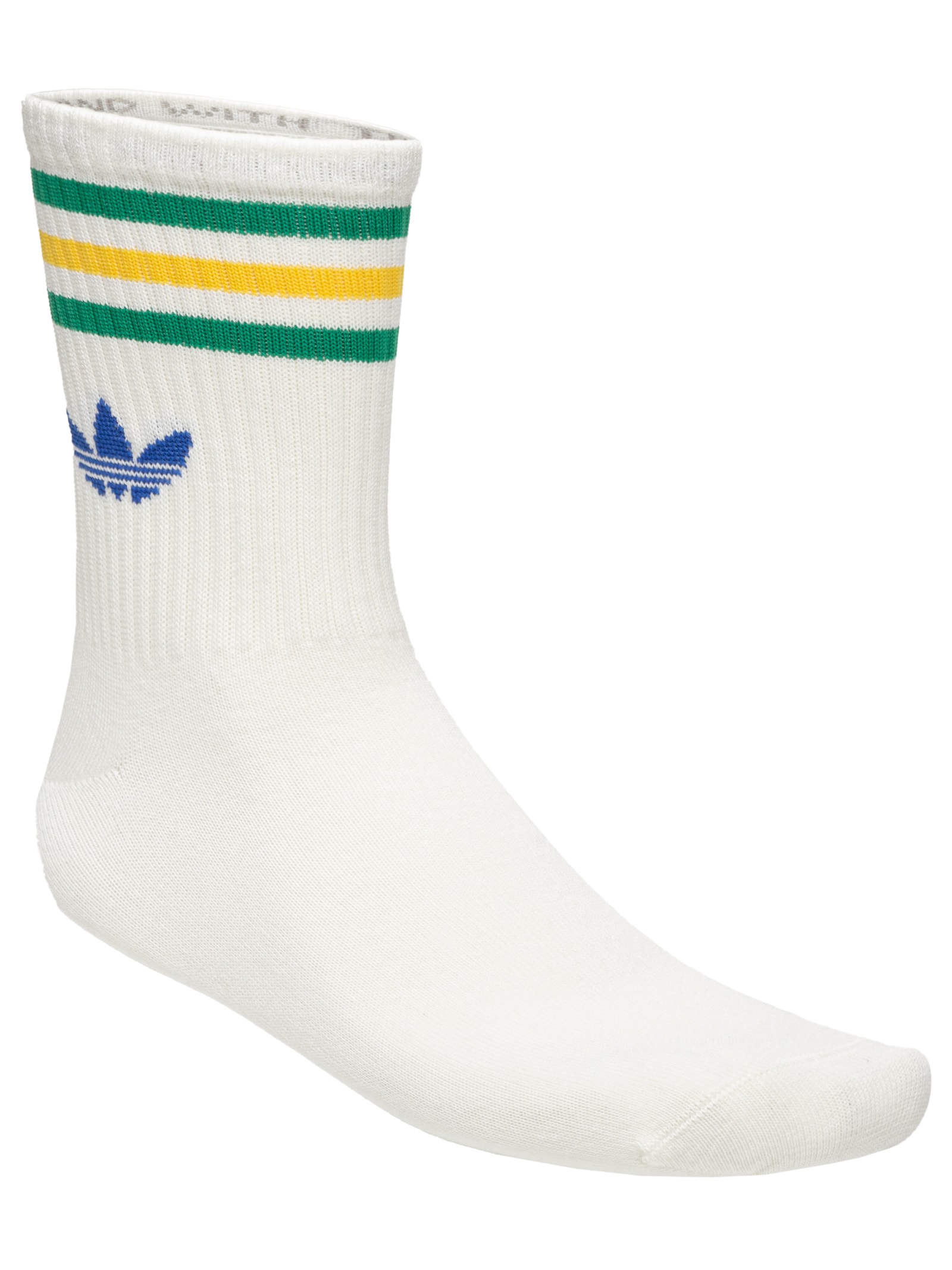 Kit De Meias Masculinas Crew 3 Pares Branco Adidas Originals