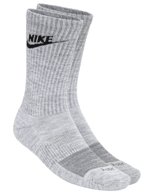 Kit de Meias Masculino Nk Everyday Plus Cush Crew 2pr – Cinza