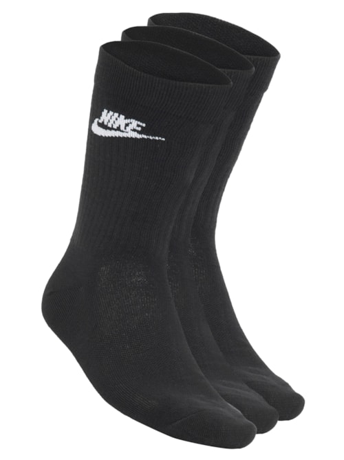 Kit de Meias Masculino U Nk Nsw Everyday Essential Crew 3 - Preto