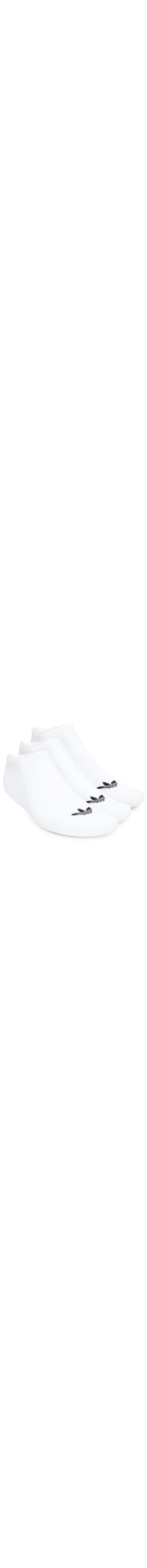 Kit De Meias Unissex Liner Trefoil - Branco