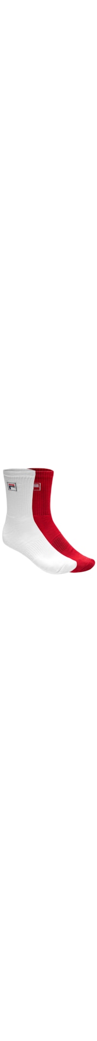 Kit de Meias Unissex Pack 2 Fila F-Box Color - Branco