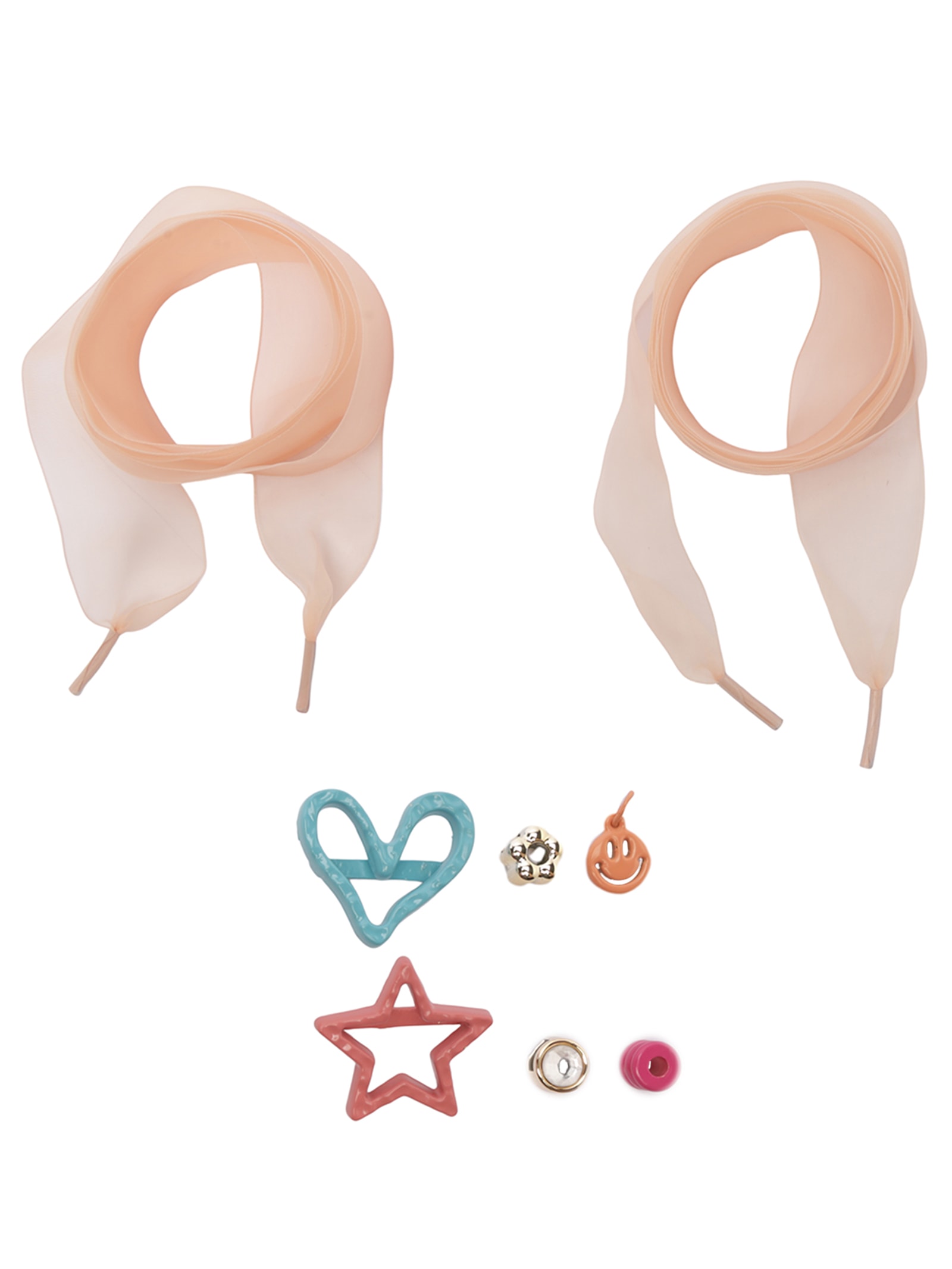 Kit De Personalização com Pingentes e Cadarço Laranja Anacapri