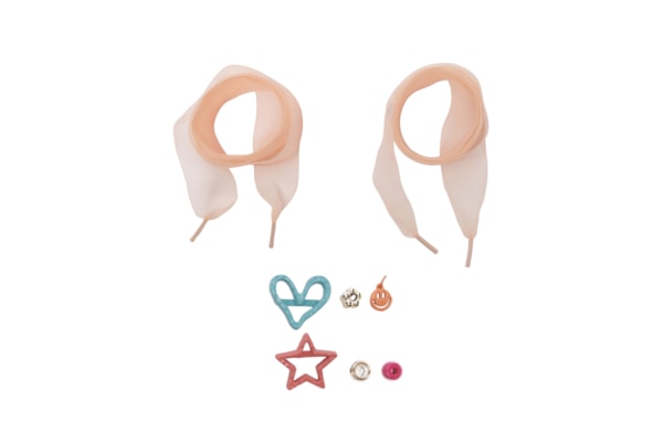 Kit De Personalização com Pingentes e Cadarço - Laranja