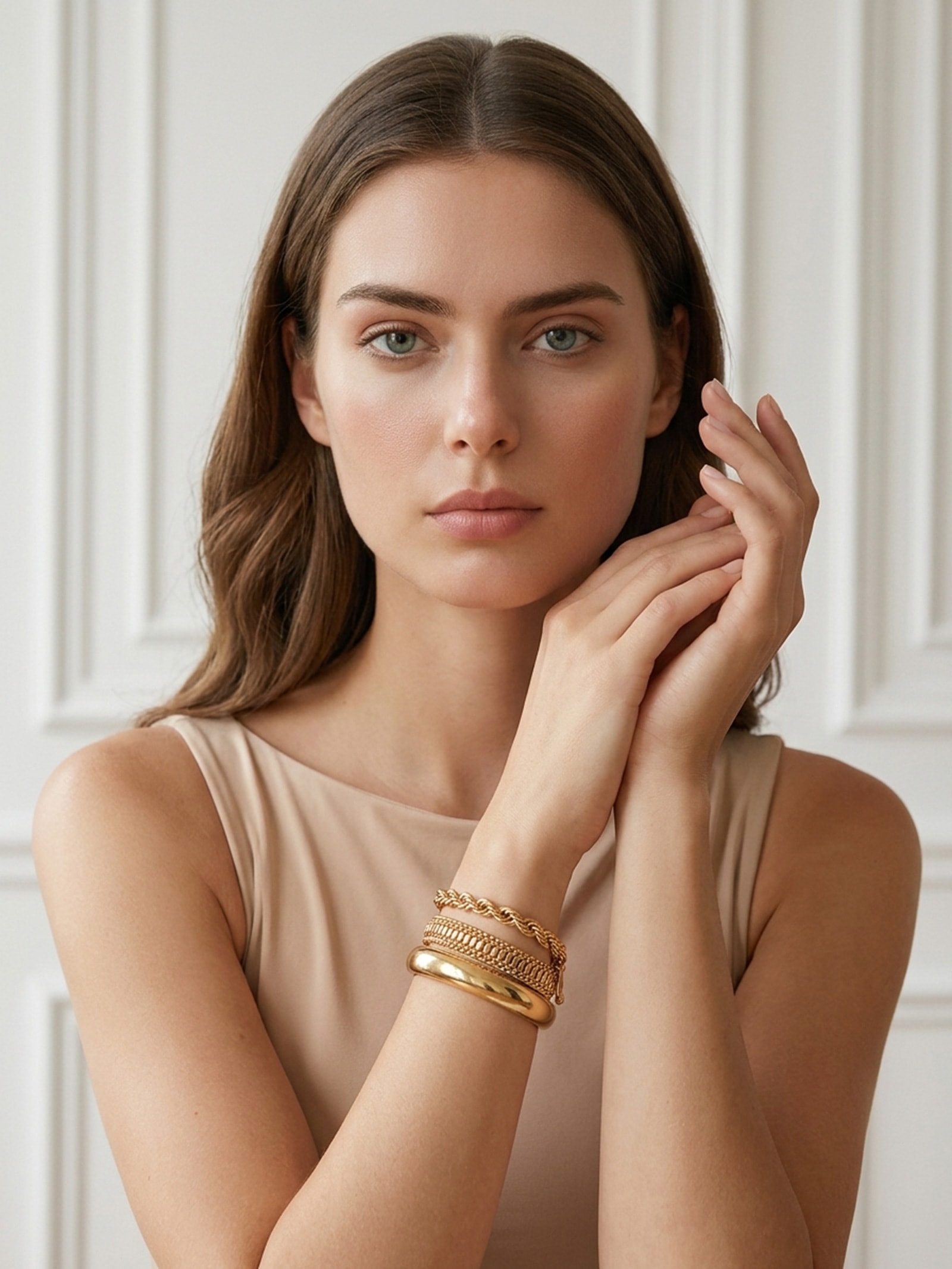 Kit De Pulseiras Feminino Dourado Market 33