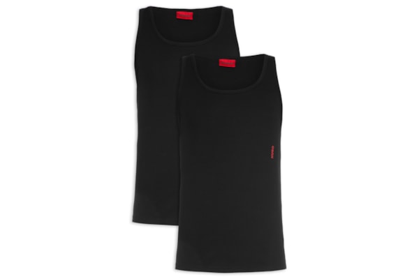 Kit de Regatas Masculinas Tank Top Twin Pack - Preto