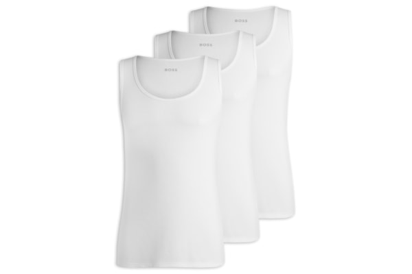 Kit De Regatas Masculinas Tanktop Ribclassic - Branco