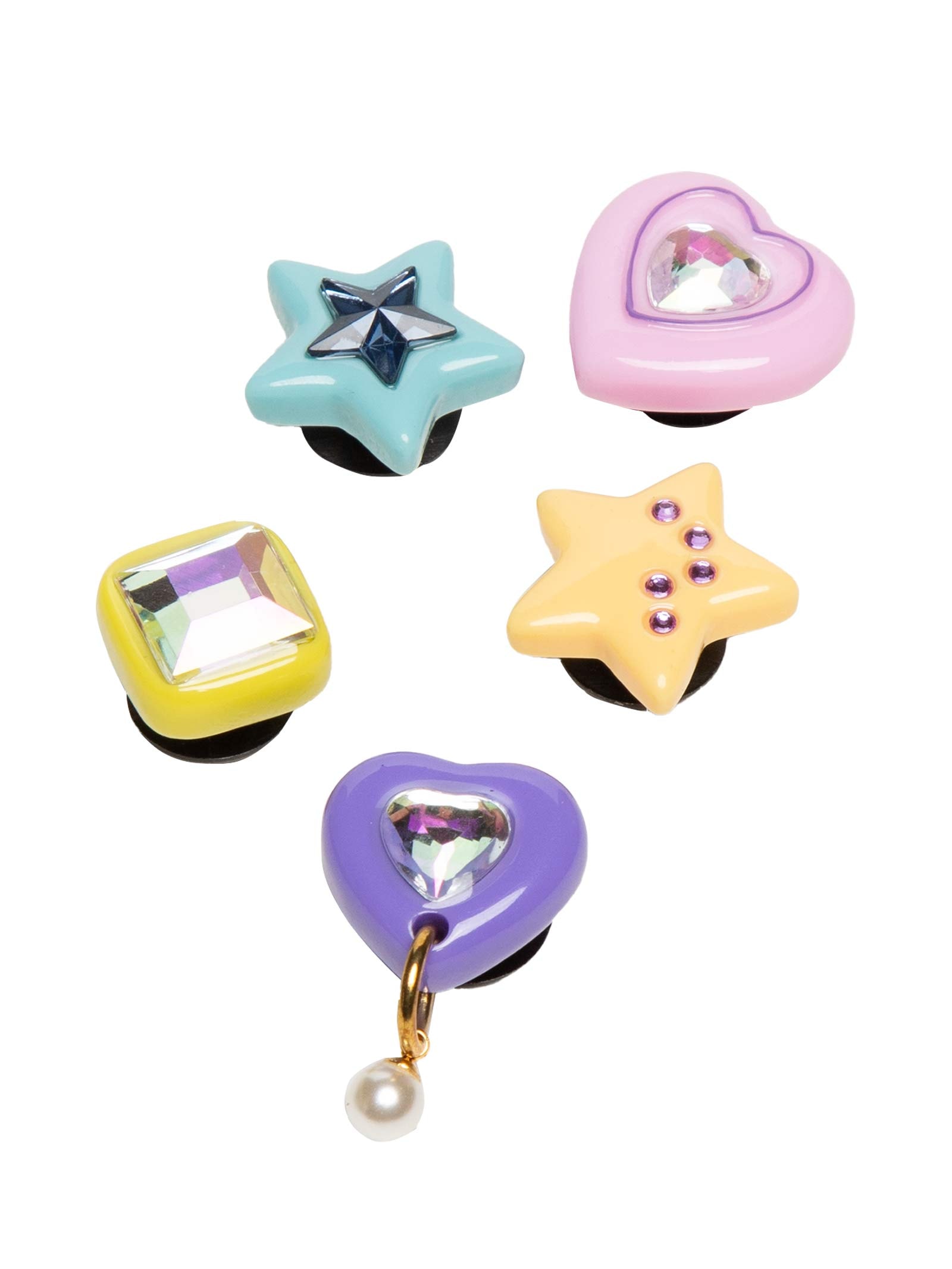 1stCROS　韓国シークレット Kit Jibbitz Dazzling Gems 5 Pack - Crocs