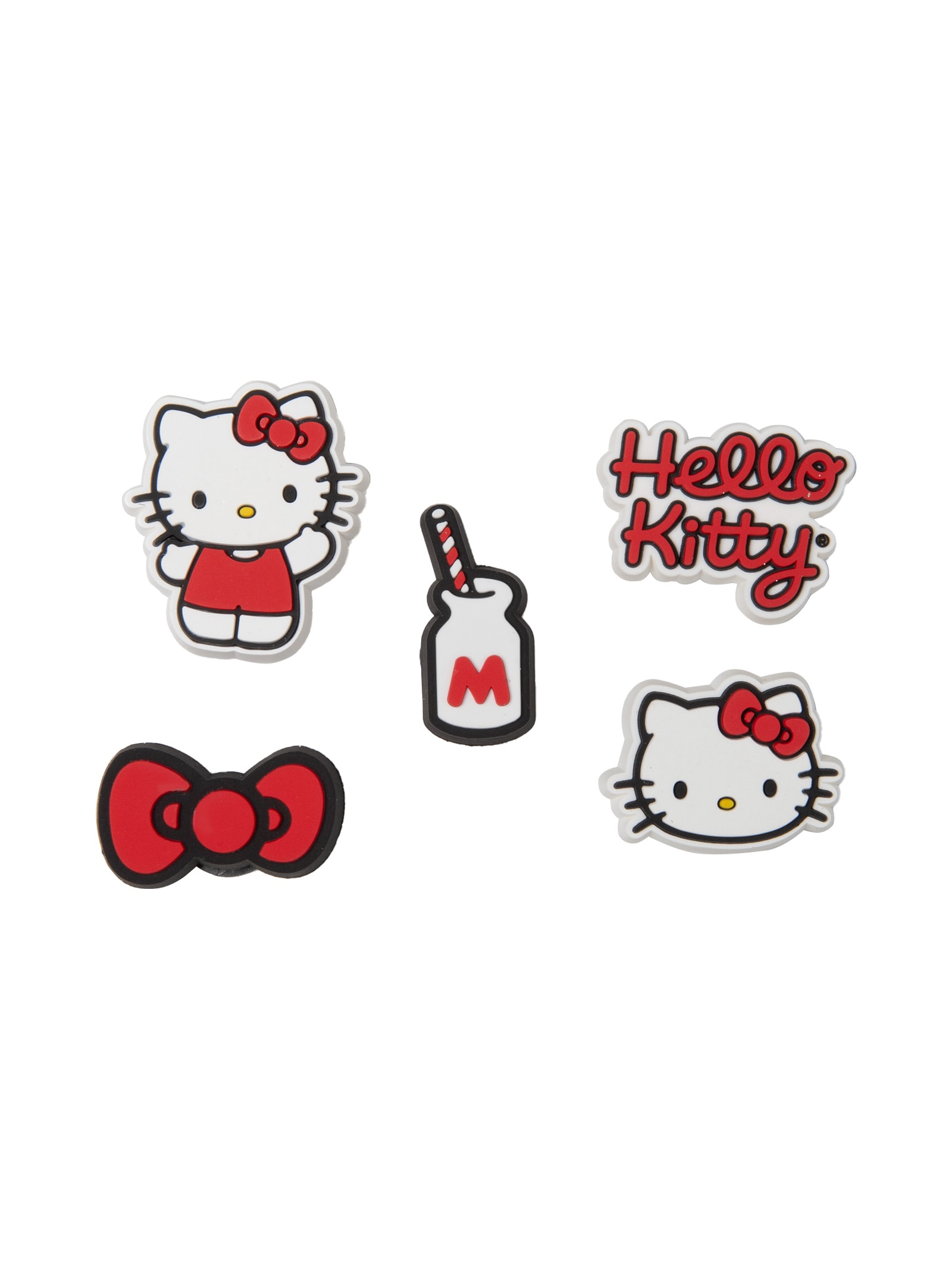 Kit Jibbitz Feminino Hello Kitty 5PCK – Branco Crocs