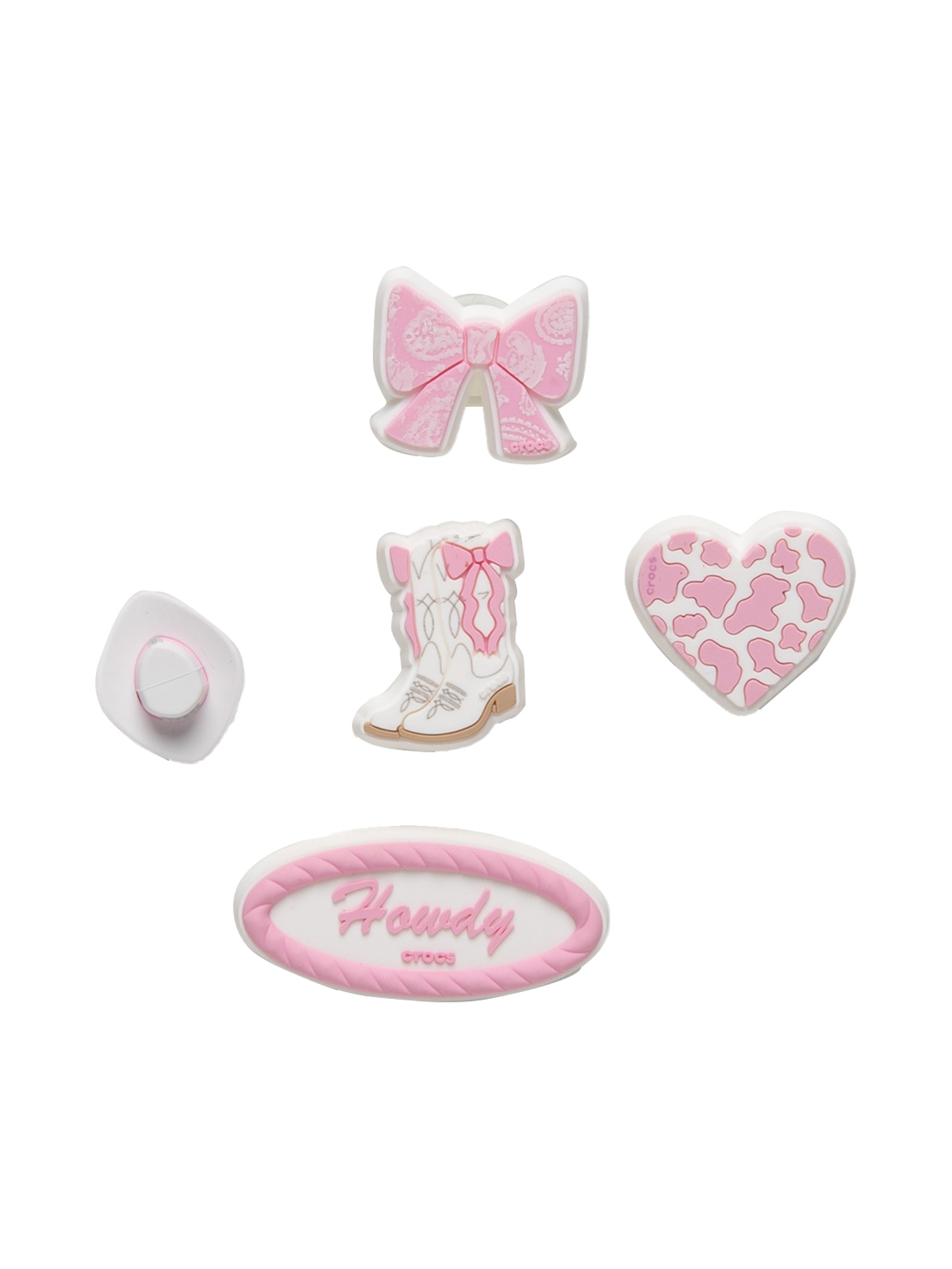 Kit Jibbitz Feminino Rodeo Cowgirl 5 Pack Branco Crocs
