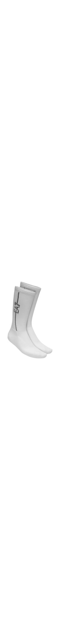 Kit Meia 2 Pares Logo Bordado Masculino - Branco