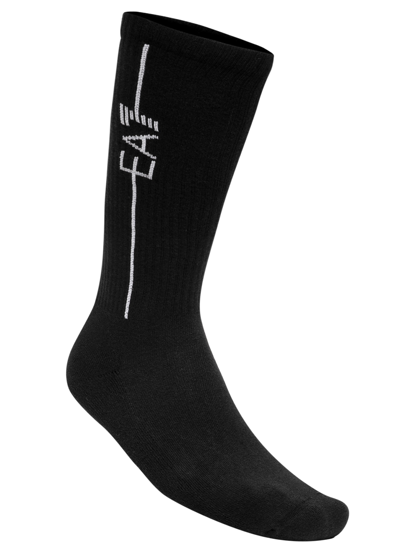 Kit Meia 2 Pares Logo Bordado Masculino Preto Ea7 Emporio Armani