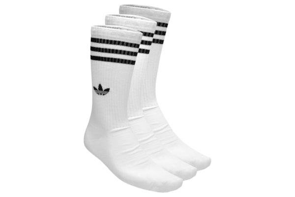 Kit Meia Masculina 3 Listras 3 Pares - Branco