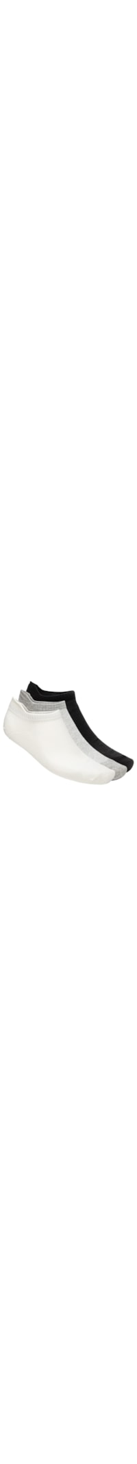 Kit Meia Masculina Cano Baixo Algodão - Preto