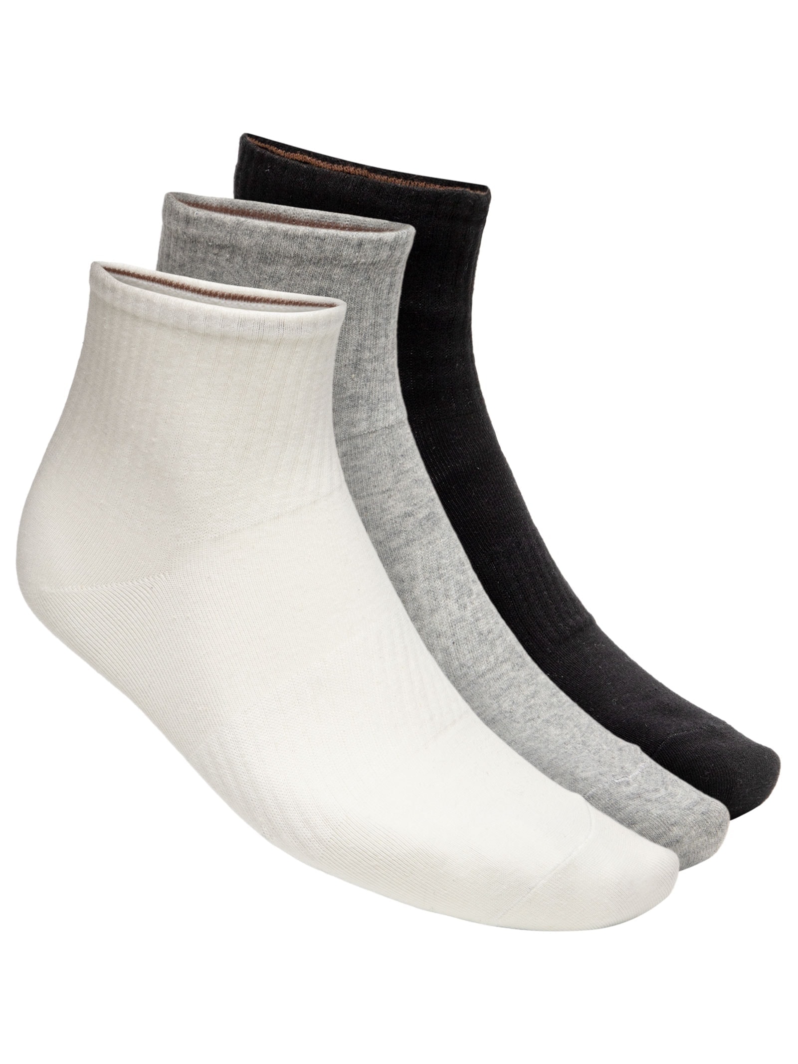 Kit Meia Masculina Cano Médio Algodão Preto Basiq Men