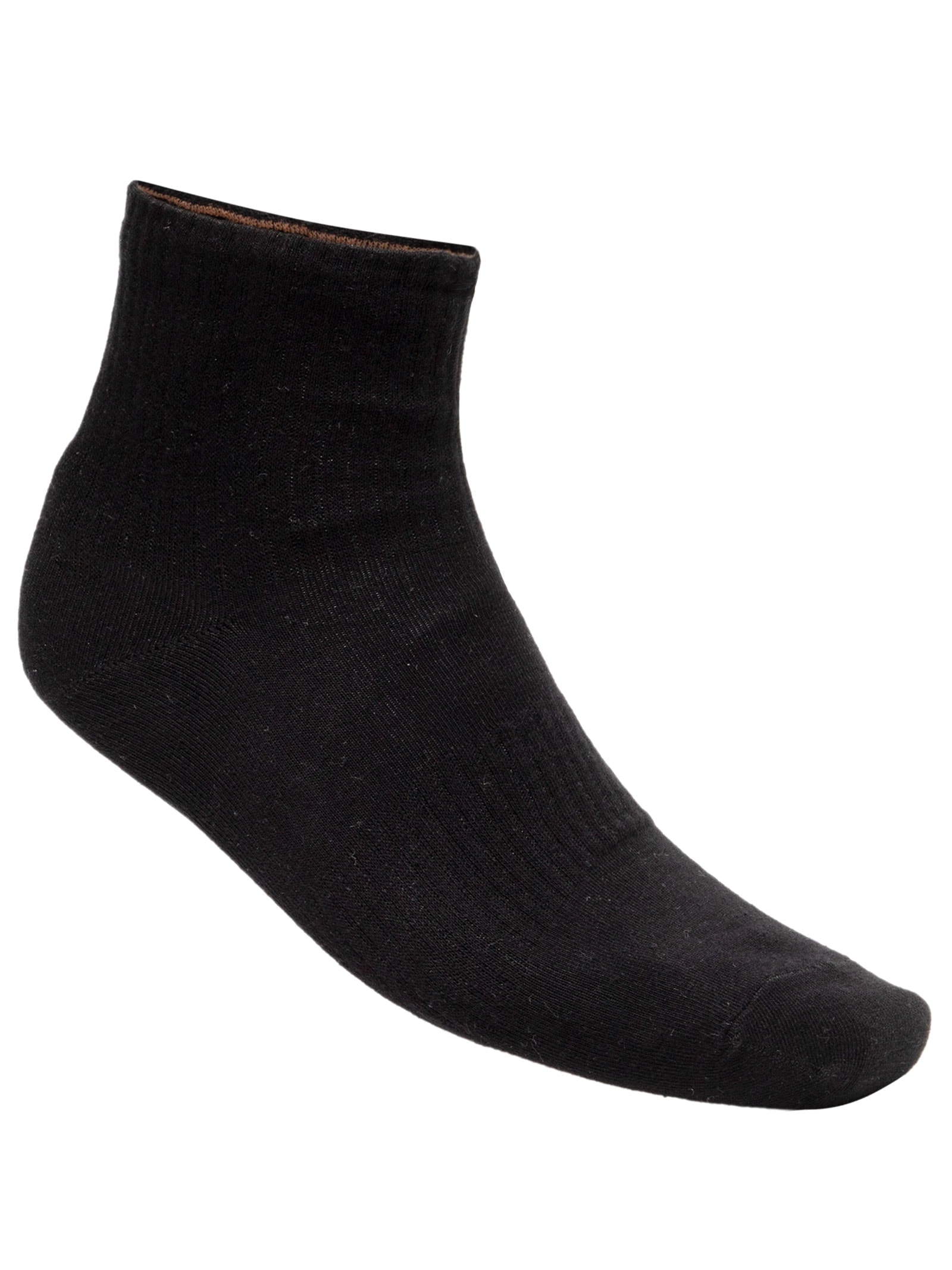 Kit Meia Masculina Cano Médio Algodão Preto Basiq Men