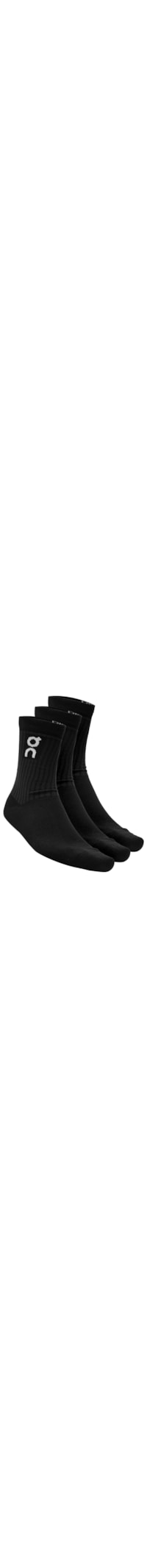 Kit Meia Masculina Logo Sock 3-Pack U - Preto