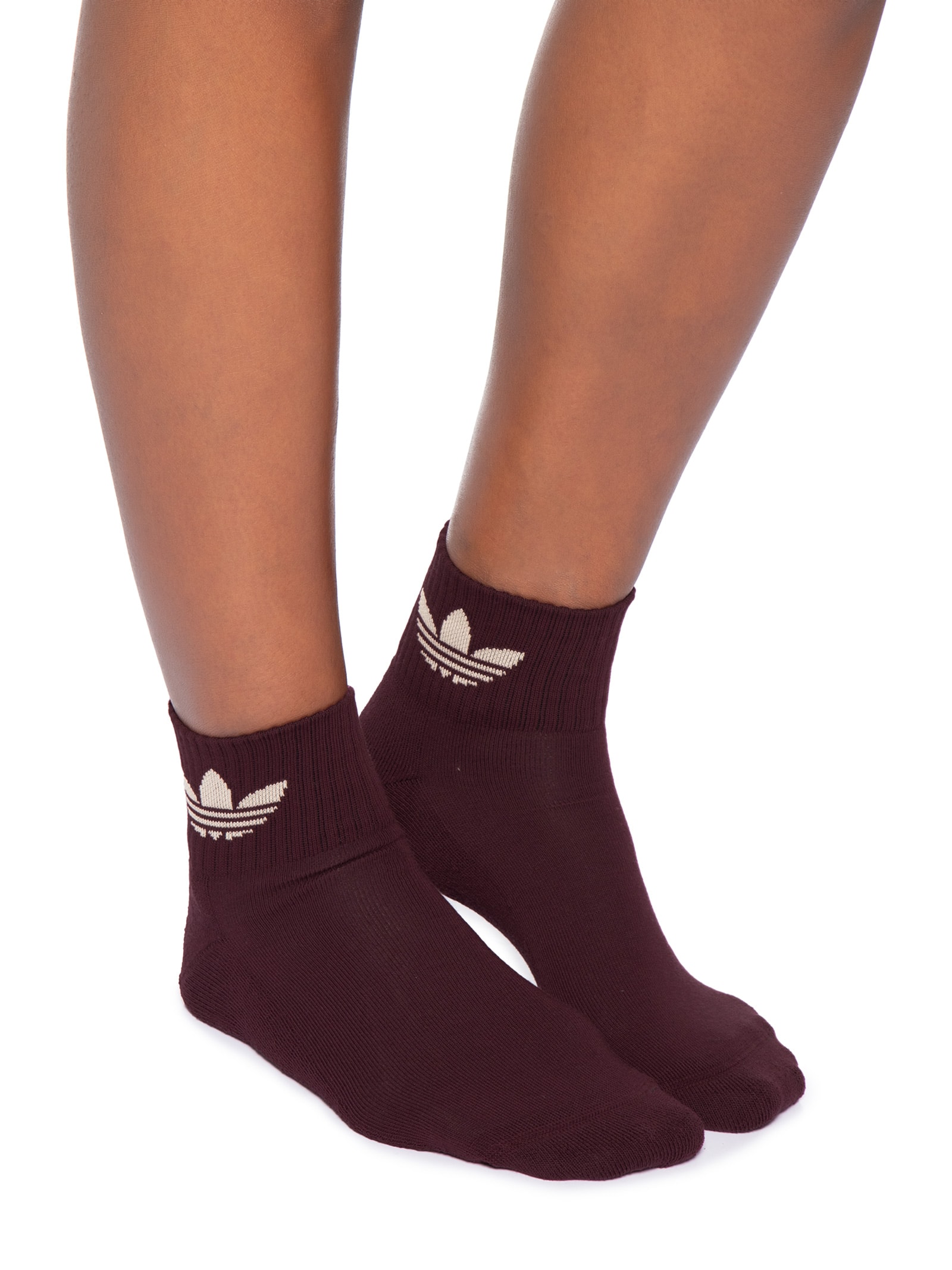 Kit Meias Femininas 3P Branco Adidas Originals