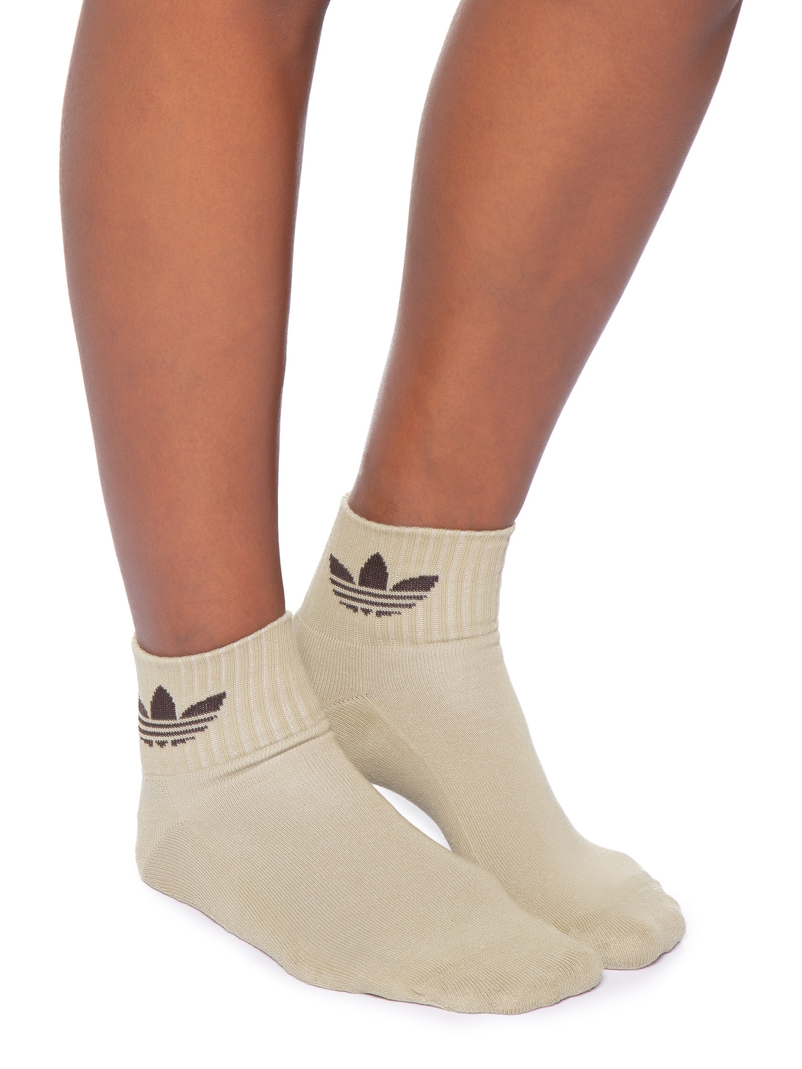 Kit Meias Femininas 3P Branco Adidas Originals