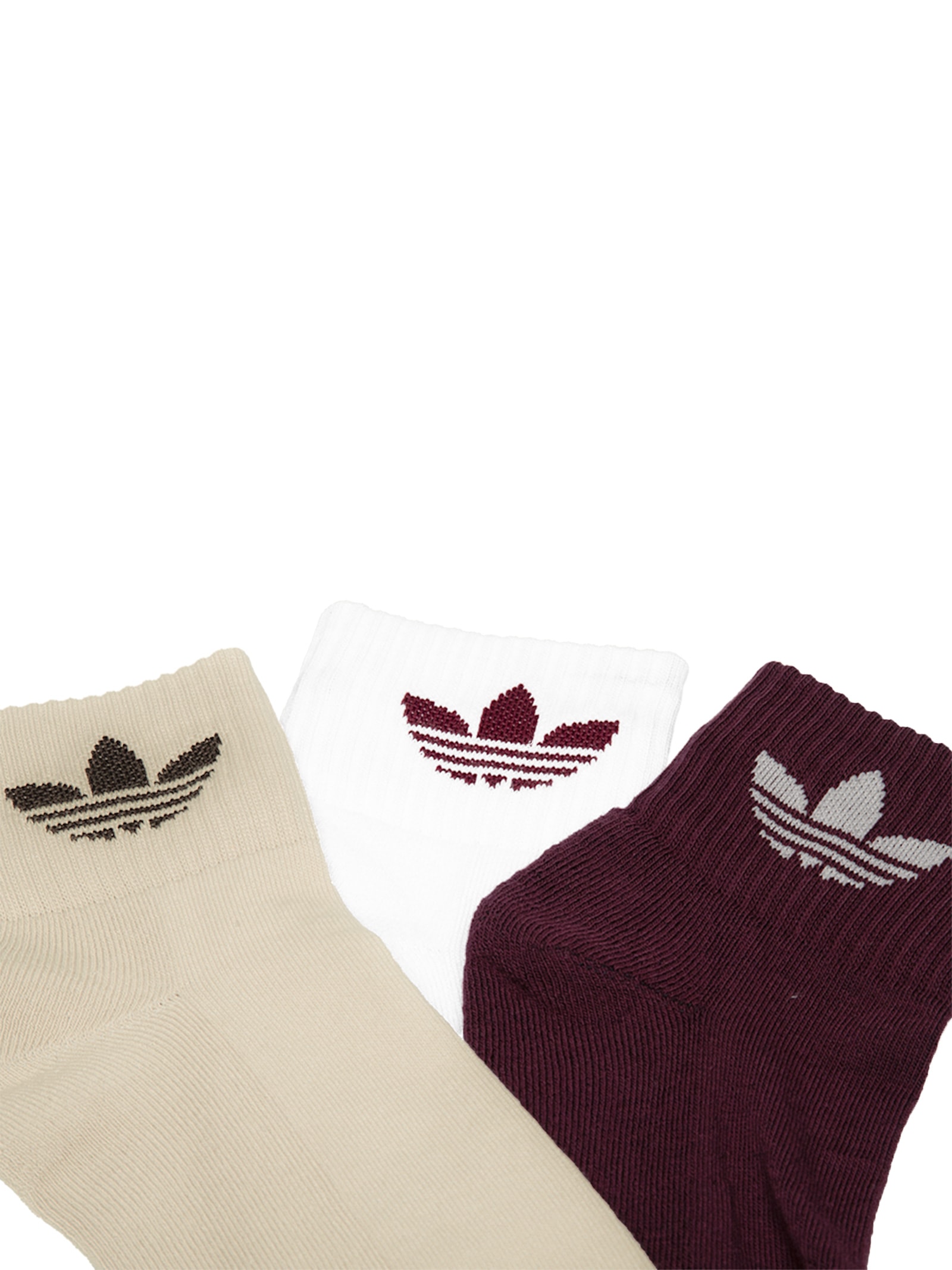 Kit Meias Femininas 3P Branco Adidas Originals